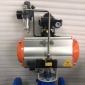 厂家 Q641PFA-10C 气动法兰衬氟球阀 衬PFA气动调节型球阀